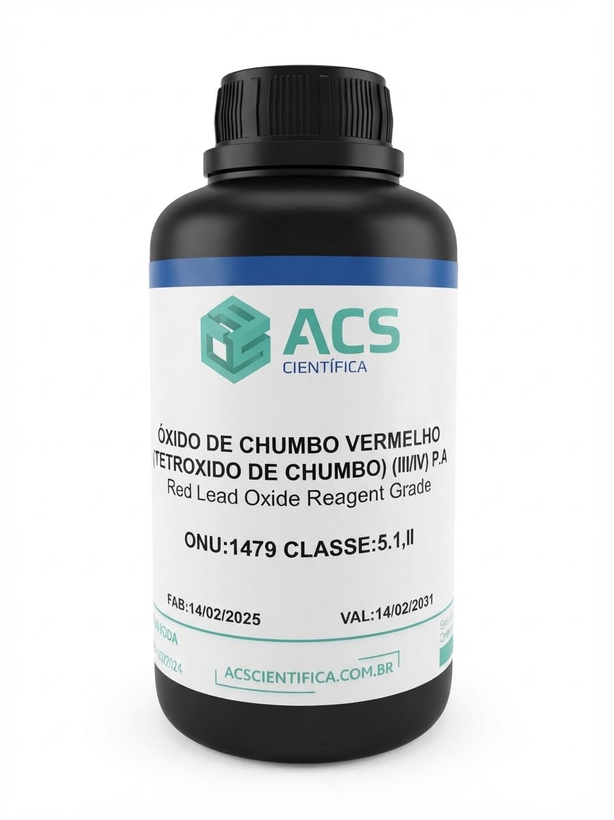 OXIDO DE CHUMBO VERMELHO (TETROXIDO DE CHUMBO) (II.IV) PA 500G