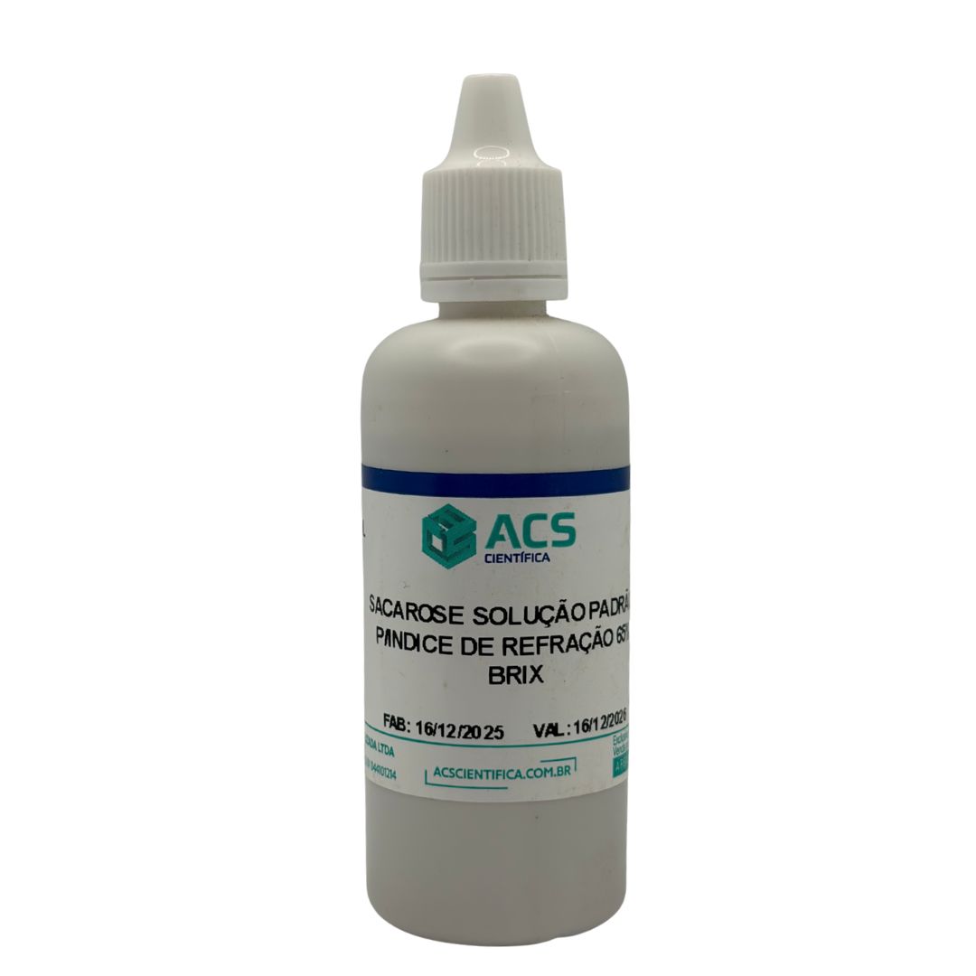 SACAROSE SOLUCAO PADRAO P/INDICE DE REFRACAO 65% BRIX 30ML