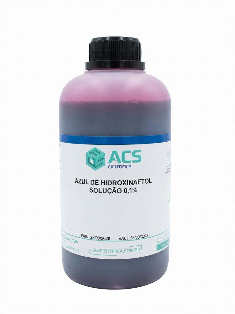 AZUL DE HIDROXINAFTOL  SOLUÇÃO 0,1% - 1 Litro