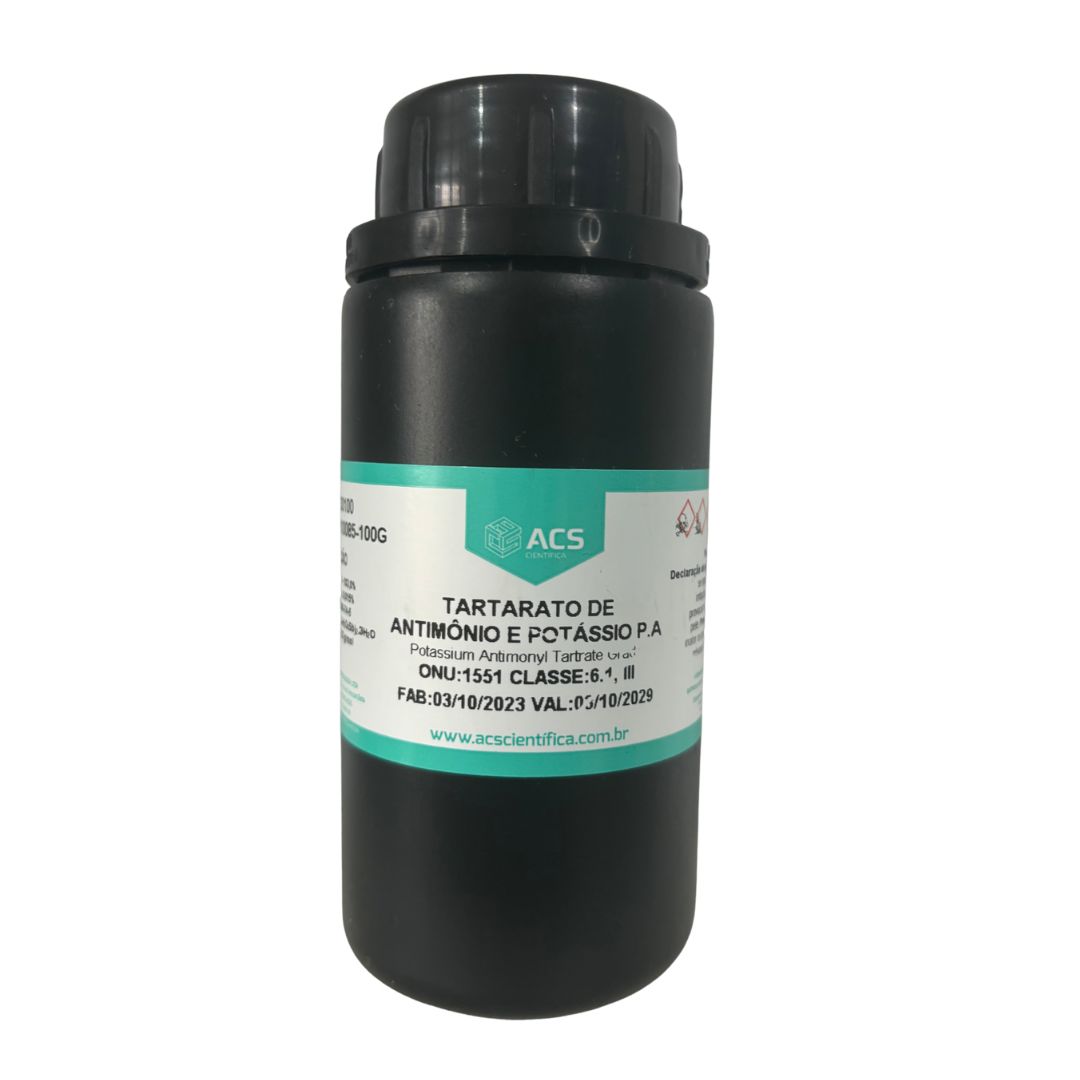 Tartarato de Antimônio e Potássio PA 100g