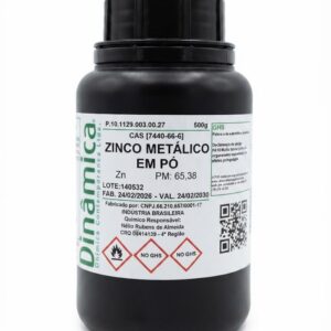 Zinco Metálico Em Pó 500g
