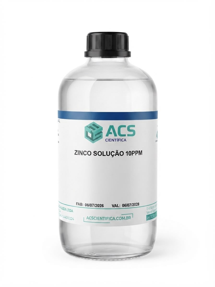 Zinco Solução 10PPM - 1 Litro